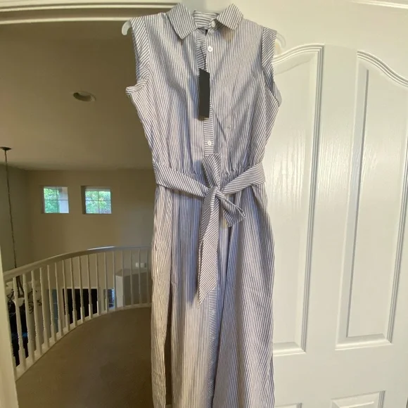 Banana Republic | Dresses | Banana Republic Midi Shirt Dress With Tie Waist  Size Xxs | Poshmark